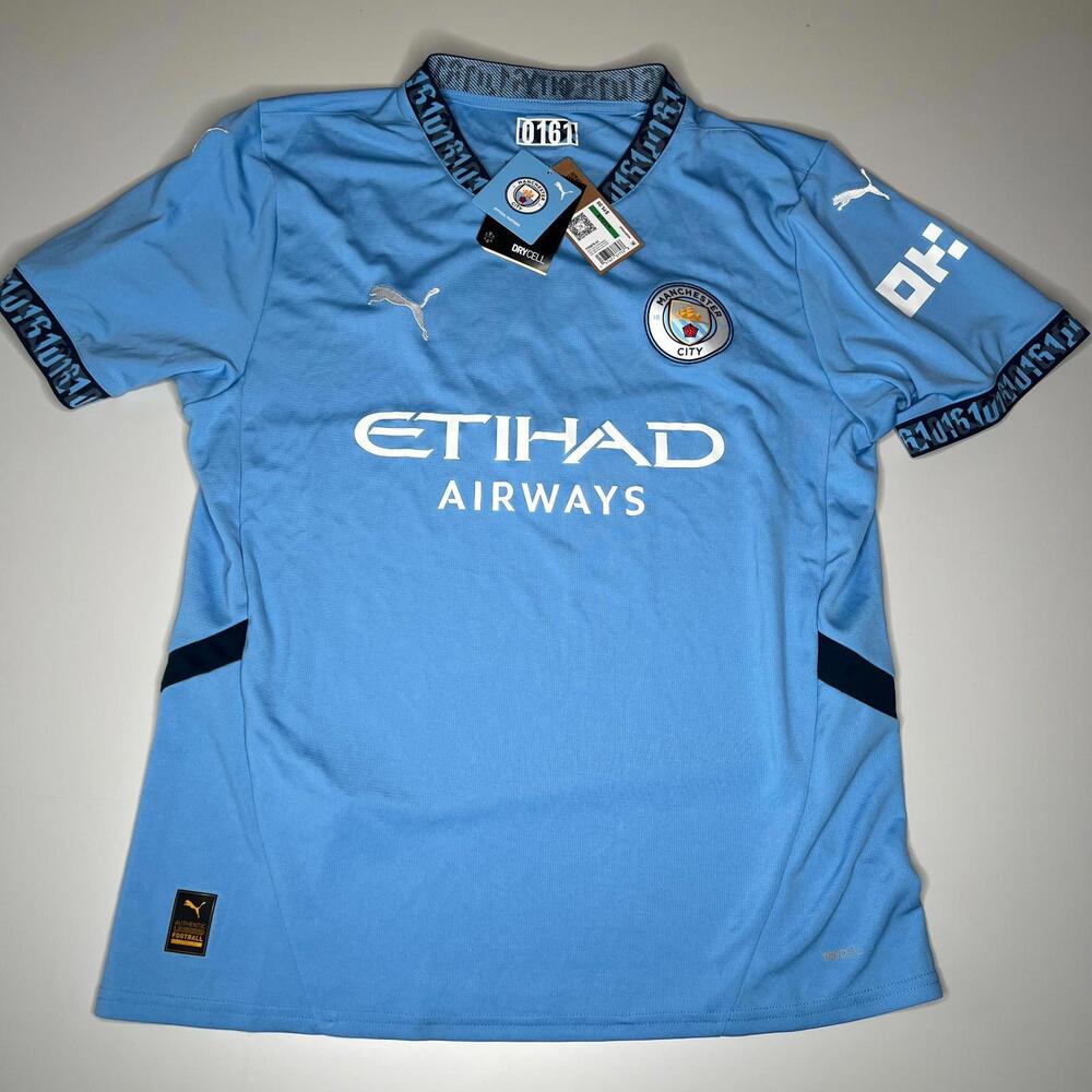 2025 Manchester City Home Jersey Marmoush #7 Puma Size L Soccer Shirt New Tag